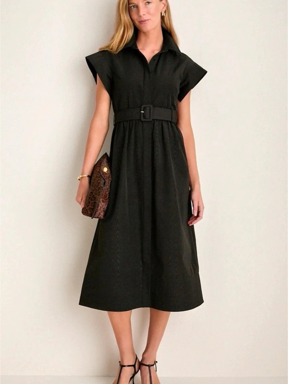 Tuckernuck Midi Chloe Dress in Black, Size M, NWT
